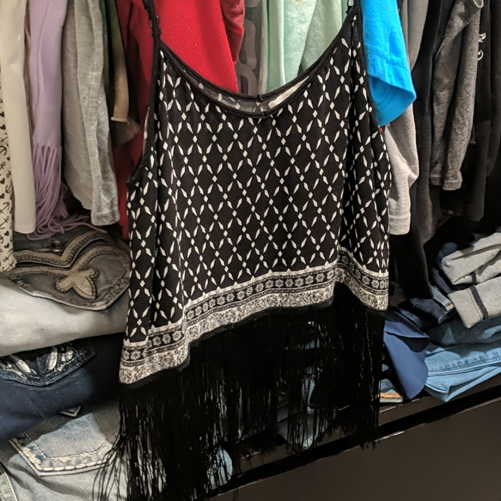 H&M x Coachella fringe tank